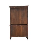 木製大型橫拉門抽屜式浮雕花鳥紋書櫃藏品圖，第4張